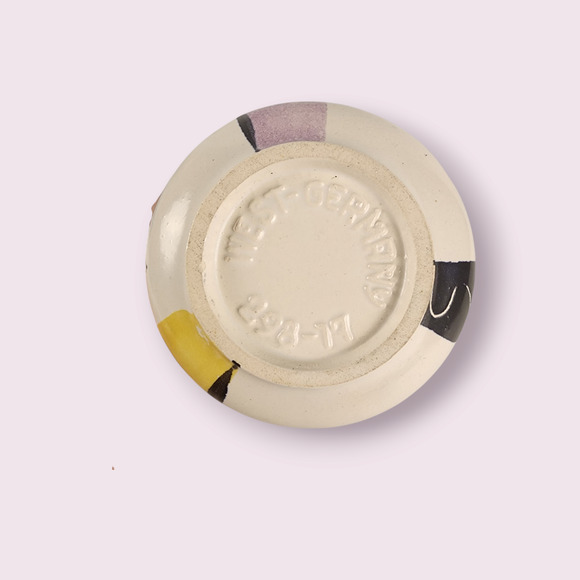 MCM West Germany Pitcher/Jug/Vase Multicolor Hand-Painted - Picture 6 of 6